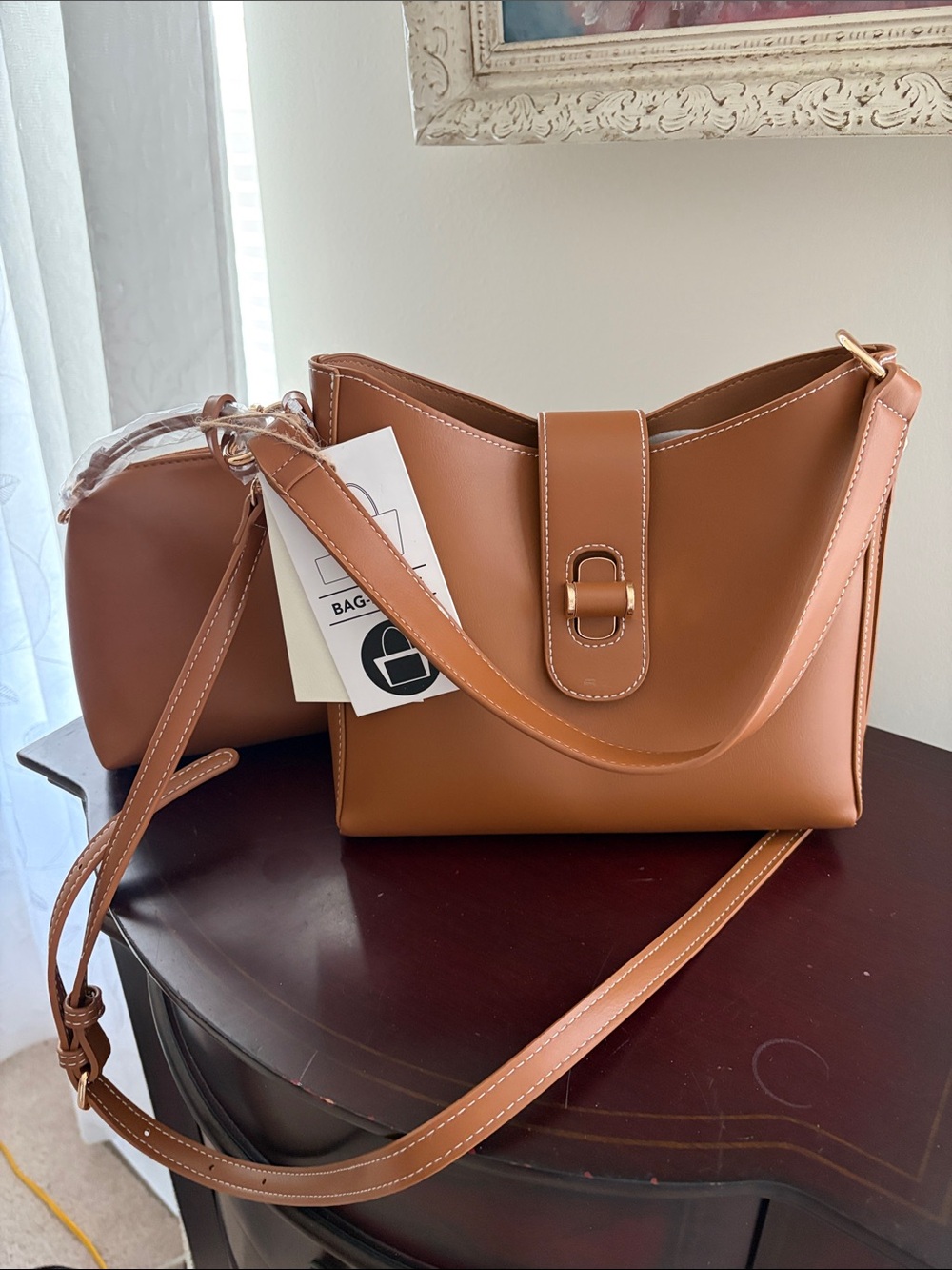 Classic Tan Women's Shoulder Bag